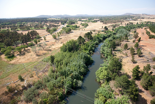 Molonglo River, Lady Denman Drive and Yarralumla Creek Image credit: flickr User:  MCG Images 2