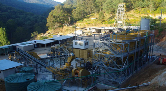 Morning Star Gold Mine surface facilities and processing plant Image credit: Mantle Mining ASX release