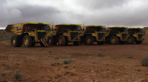 MACA mining fleet ready for action Image credit: Blackham Resources ASX release