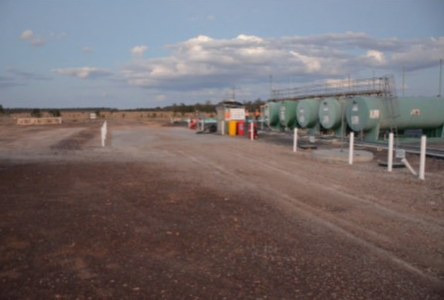Emu Apple facility including offloading area Image credit: Armour Energy ASX release